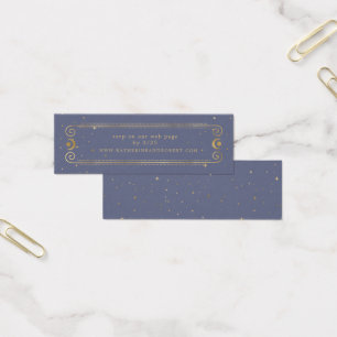 Tarjeta web del Boda Pastel Blue Celestial Gold