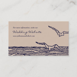 Tarjeta web del Boda Rustic Beach Ocean Waves