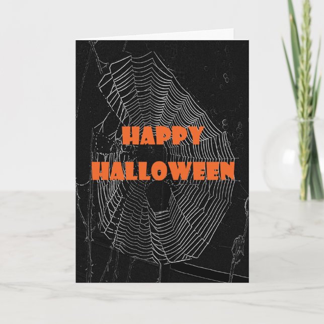 Tarjeta Web del feliz Halloween (Anverso)