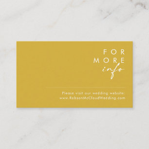 Tarjeta web Minimalista moderna de Boda de oro