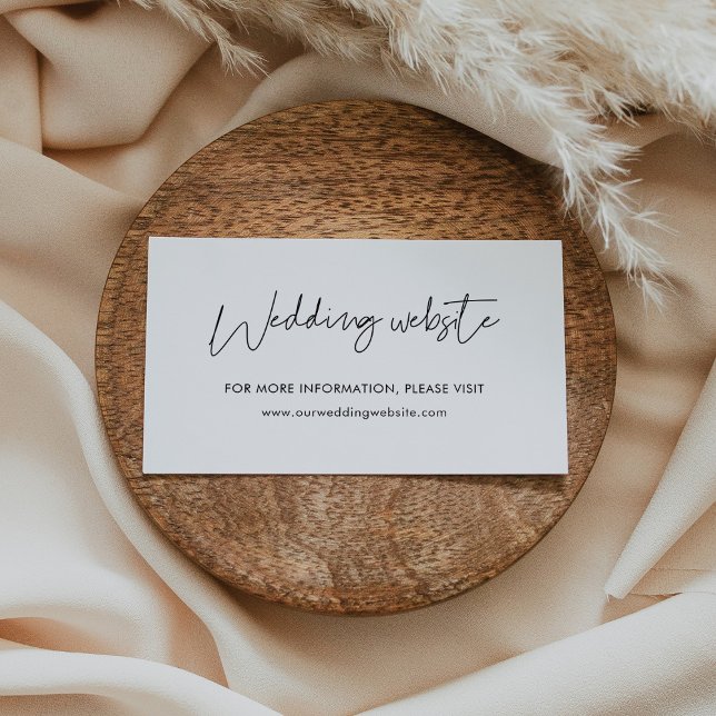 Tarjeta web moderna de boda minimalista (Subido por el creador)