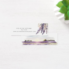Tarjeta web Regal Lavender Floral Boda