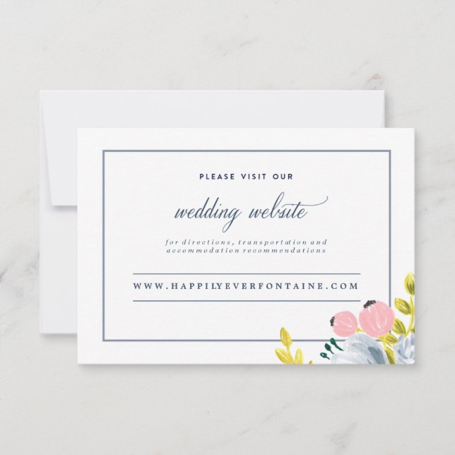 Tarjeta web SPRING BLOOM FLORAL (Anverso)