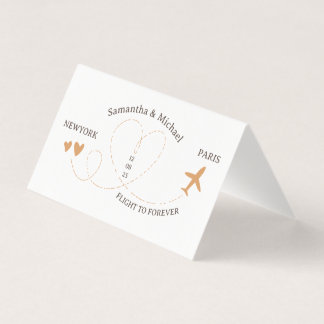 Tarjeta Wedding Flight Travel QR Code Playlist