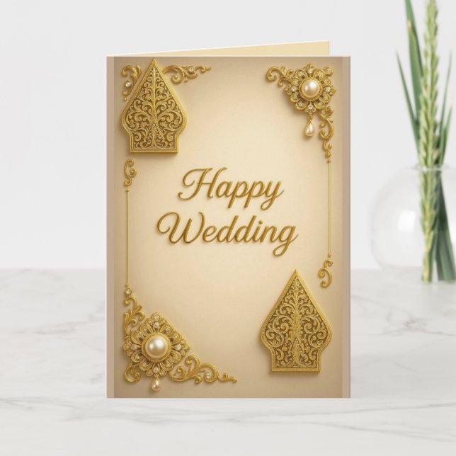 Tarjeta Wedding Greeting cards Eksclusive Wayang Culture  (Anverso)