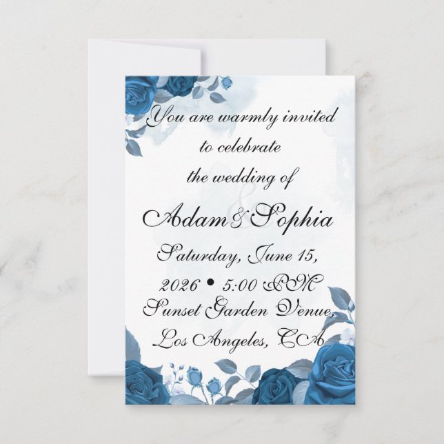 Tarjeta Wedding Invitation (Anverso)