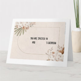 Tarjeta Wedding invitation card