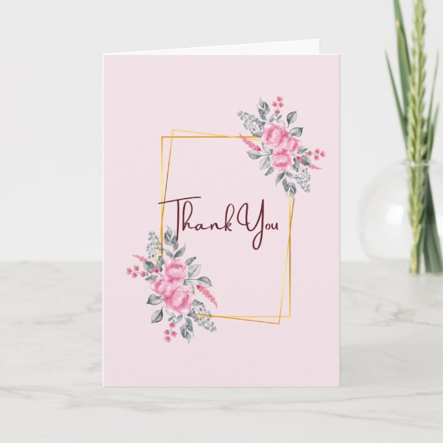 Tarjeta Wedding Thank You Cards (Anverso)