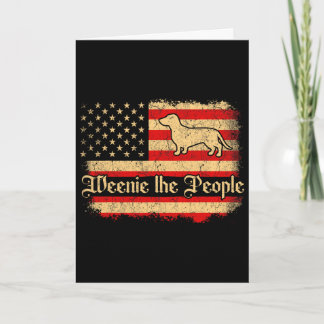 Tarjeta Weenie The People 4 De Julio Bandera Americana De