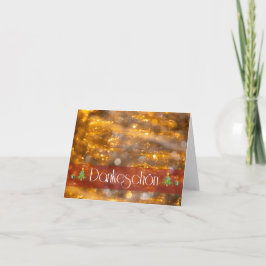 Tarjeta Weihnachtliches Dankeschön für Deine Lieben!