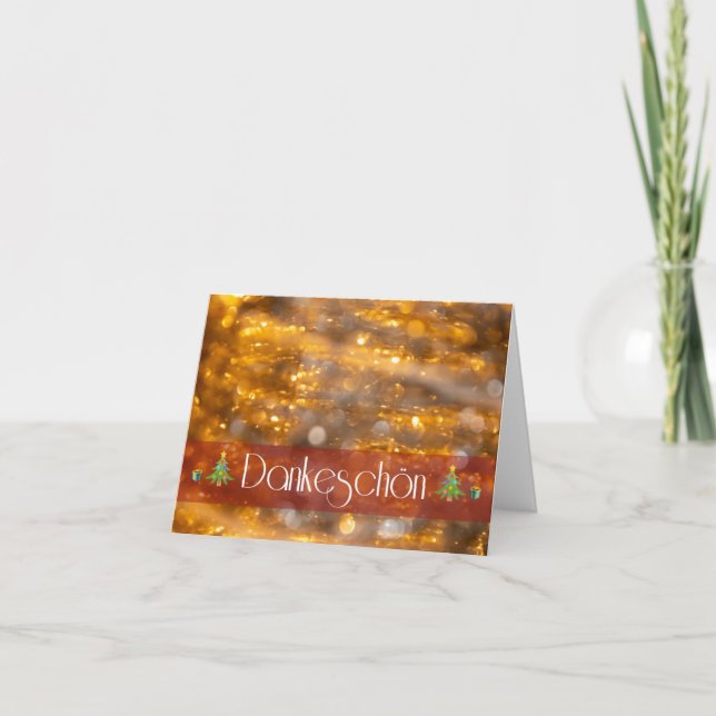 Tarjeta Weihnachtliches Dankeschön für Deine Lieben! (Anverso)