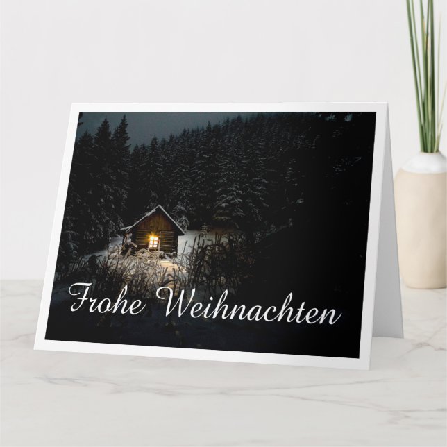 Tarjeta Weihnachtsgrüße mit Hexenhaus (Anverso)