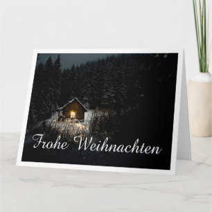 Tarjeta Weihnachtsgrüße mit Hexenhaus
