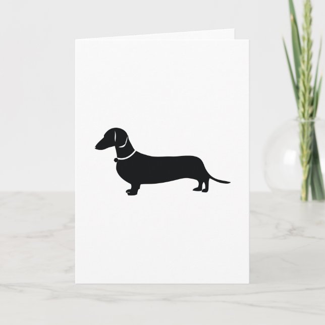 Tarjeta Weiner Dog (Anverso)