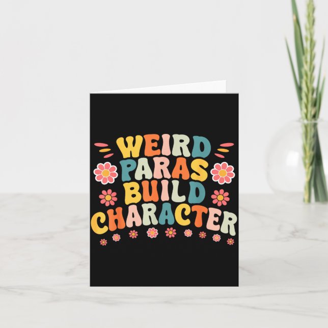 Tarjeta Weird Paras Build Characters Funny Para Profession (Anverso)