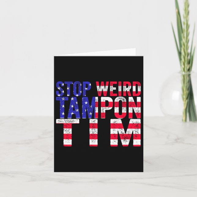 Tarjeta Weird Tampon Tim (Anverso)