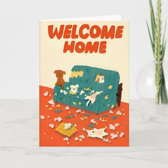 Tarjeta Welcome Home Illustration (Anverso)