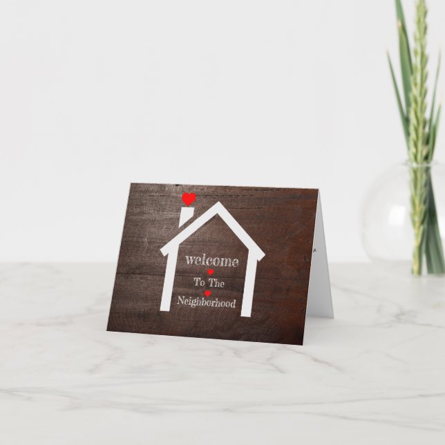 Tarjeta Welcome to the Neighborhood Greeting Card (Anverso)