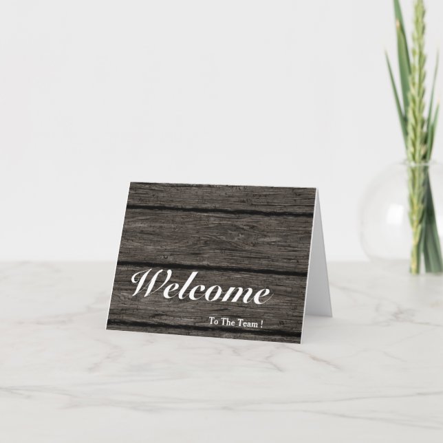 Tarjeta Welcome To The Team Card (Anverso)