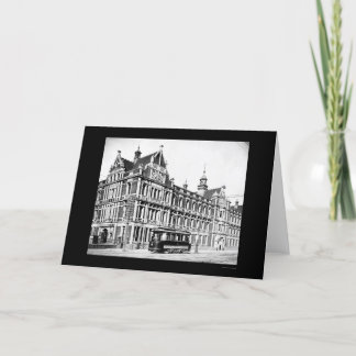 Tarjeta Wellington RR Building New Zealand 1910