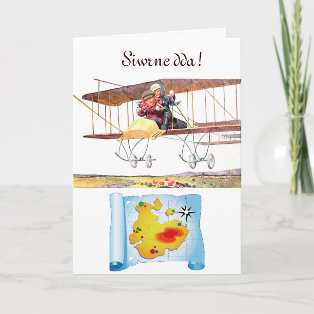Tarjeta Welsh Bon Voyage Greeting (Anverso)
