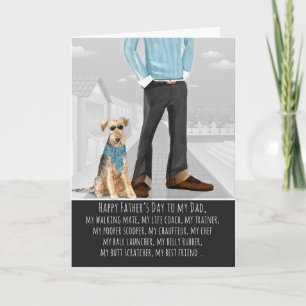 Tarjeta Welsh Terrier del Día del Padre
