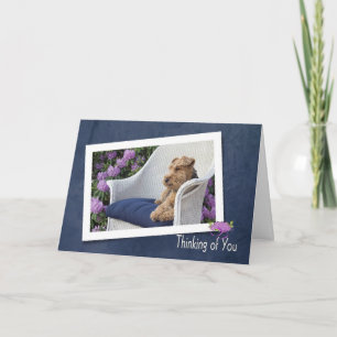 Tarjeta Welsh Terrier pensando en ti