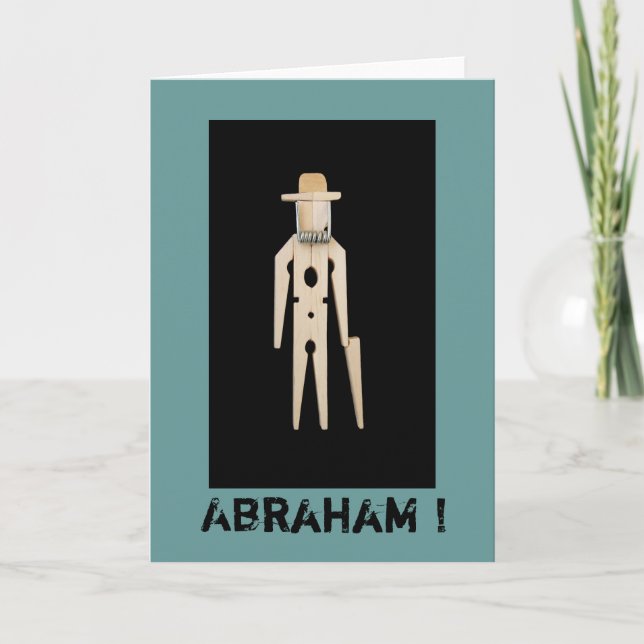 Tarjeta Wenskaart Abraham 50 jaar (Anverso)