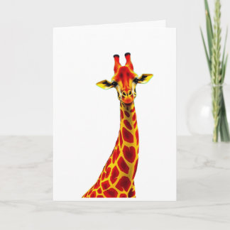 Tarjeta Wenskaart Giraf / Card with Giraffe