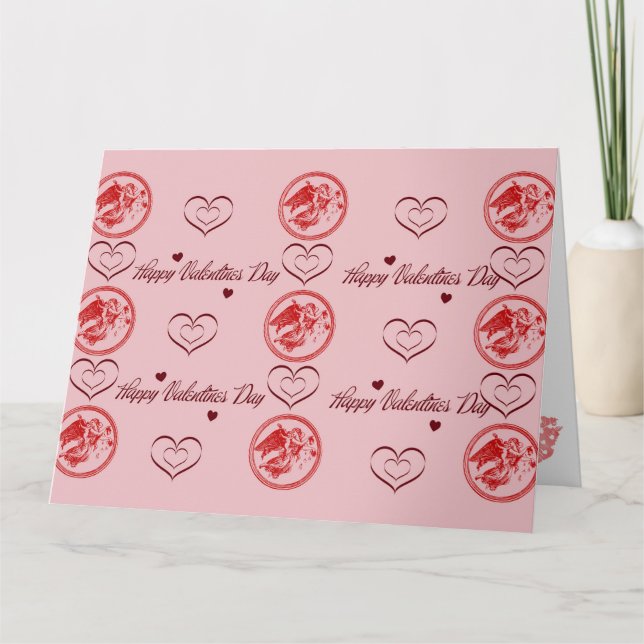 Tarjeta Wenskaart Happy Valentines day (Anverso)