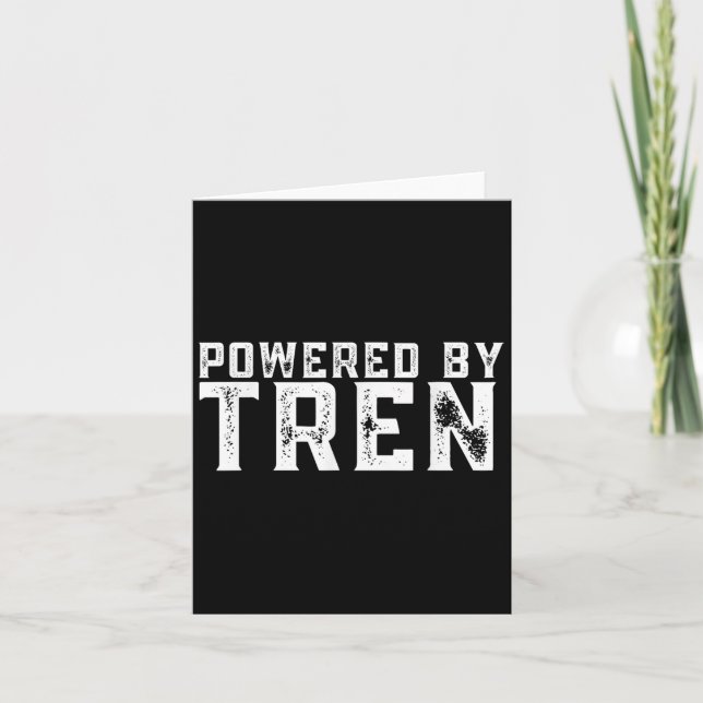 Tarjeta Wered By Tren _ Legalize Anabolic Steroids _ Funny (Anverso)