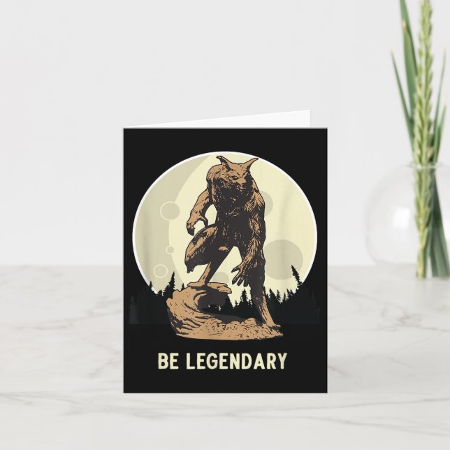 Tarjeta Werewolf Be Legendary Motivational Insrational  (Anverso)