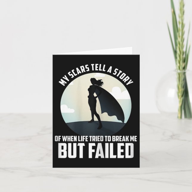 Tarjeta Werful Motivational Woman Shirt, My S Tell A Story (Anverso)