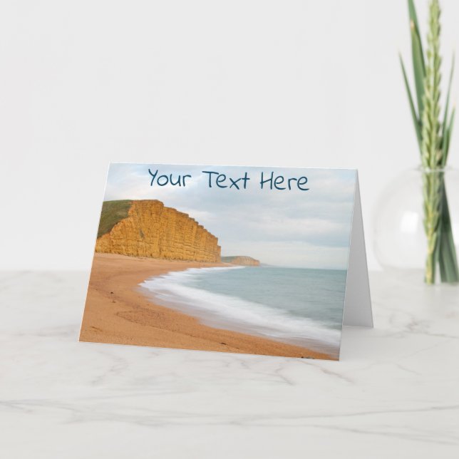 Tarjeta West Bay personalizable, Dorset (Anverso)