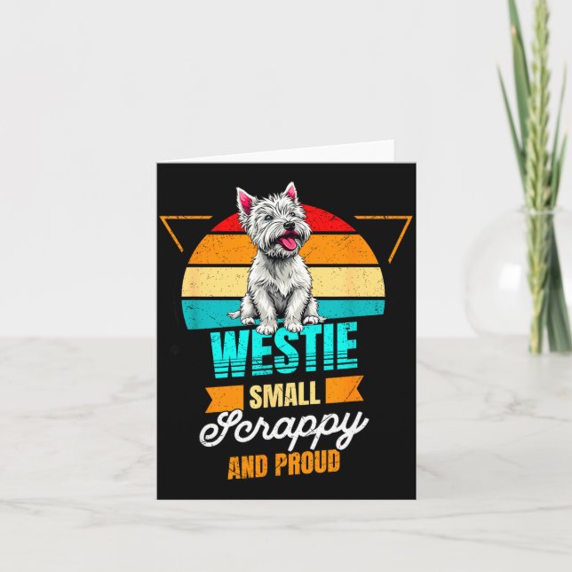 Tarjeta West Highland White Terrier Lover Funny Westie Dog (Anverso)