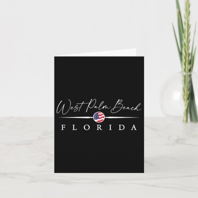 Tarjeta West Palm Beach, Florida (Anverso)