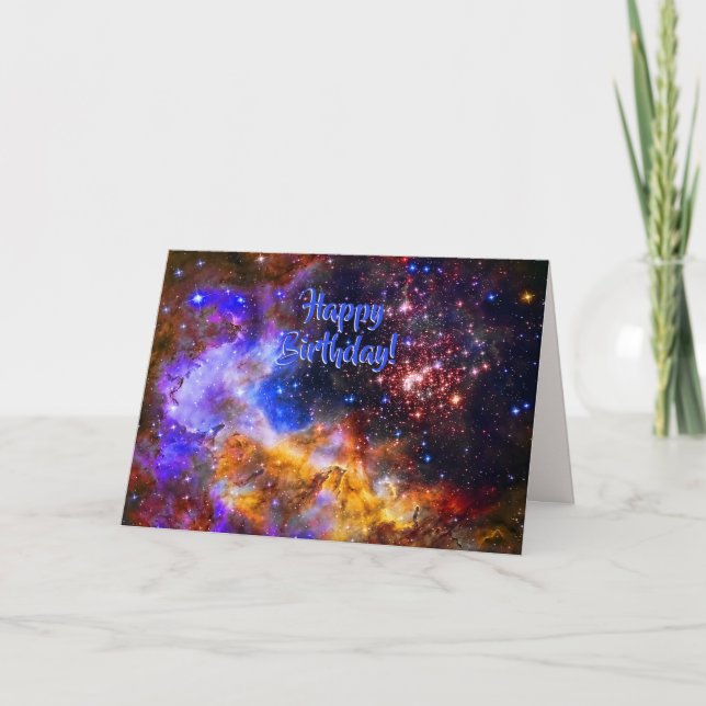 Tarjeta Westerlund 2 en Carina Constellation Space Picture (Anverso)