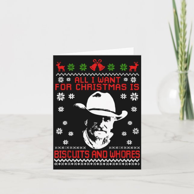 Tarjeta Western Biscuits And S Christmas Quote  (Anverso)