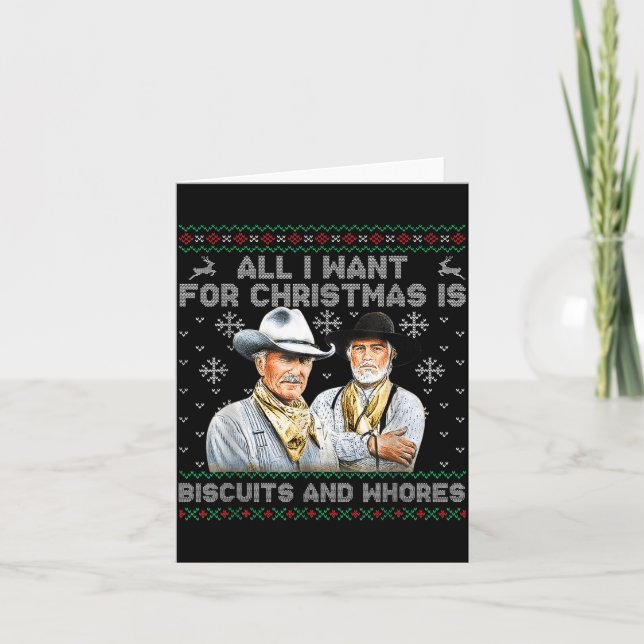 Tarjeta Western Biscuits And S Christmas Quote  (Anverso)
