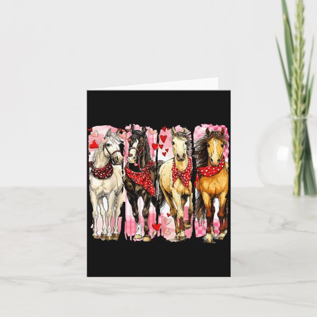 Tarjeta Western Horse Valentine Funny Western Valentines D (Anverso)