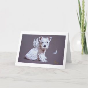 Tarjeta Westie Angel