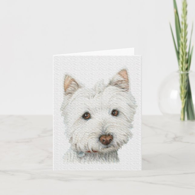 Tarjeta Westie Dog (Anverso)