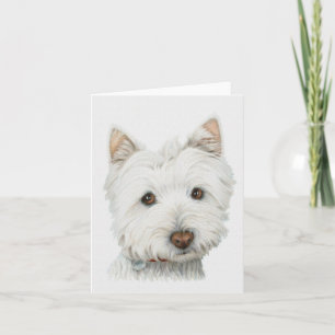 Tarjeta Westie Dog