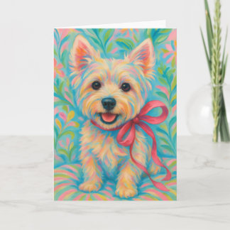 Tarjeta Westie elegante