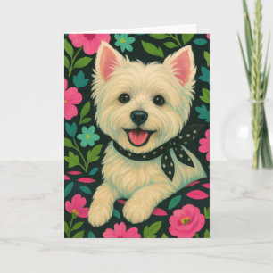 Tarjeta Westie elegante