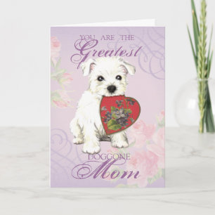 Tarjeta Westie Heart Mom
