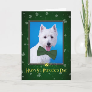 Tarjeta Westie St. Patrick's Day Card