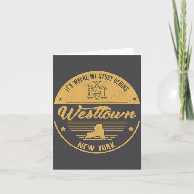 Tarjeta Westtown New York Its Where My Story Begins  (Anverso)