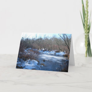 Tarjeta Wetland Estanques En Invierno: Feliz Cumpleaños