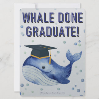 TARJETA ¡WHALE HIZO EL GRADUADO!
